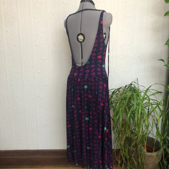 Early 2000 Marc Jacobs jersey wrap dress pinafore apron dress open back - Picture 2 of 4